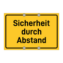 Sicherheit durch Abstand