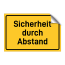 Sicherheit durch Abstand