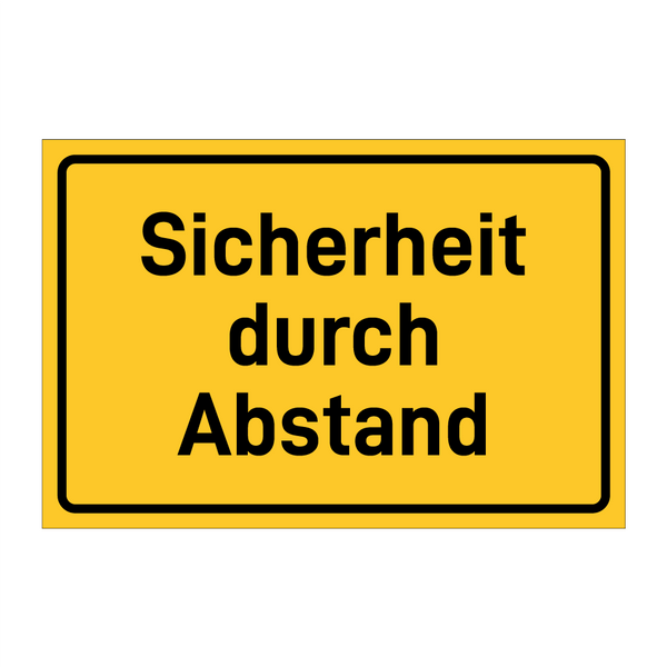 Sicherheit durch Abstand