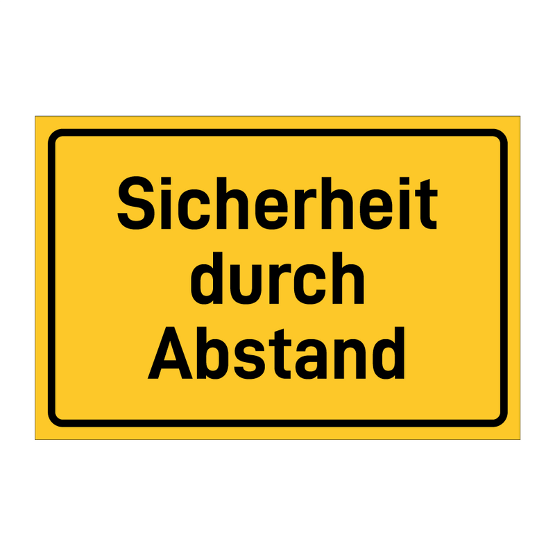 Sicherheit durch Abstand