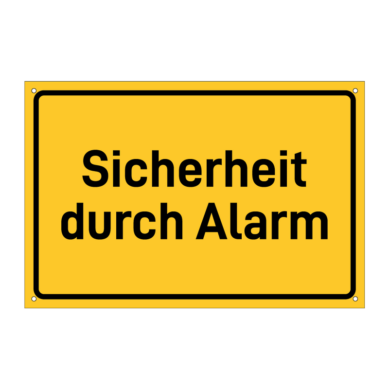 Sicherheit durch Alarm