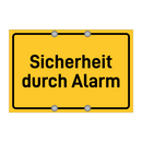 Sicherheit durch Alarm