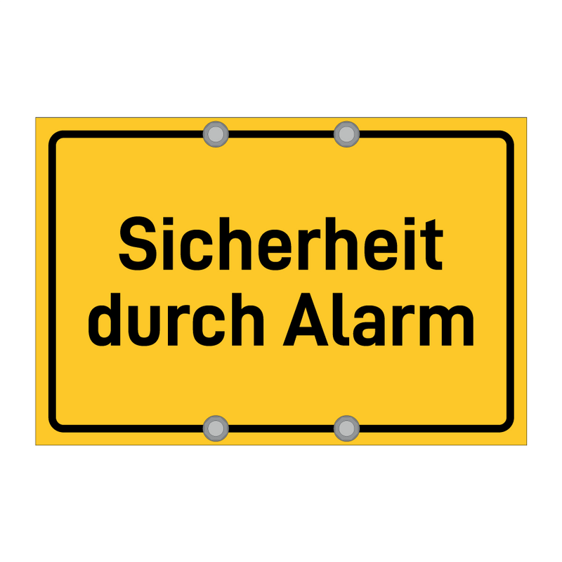 Sicherheit durch Alarm