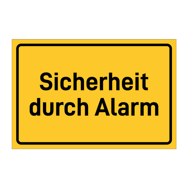 Sicherheit durch Alarm
