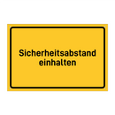 Sicherheitsabstand einhalten