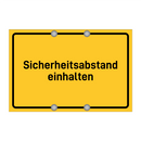 Sicherheitsabstand einhalten
