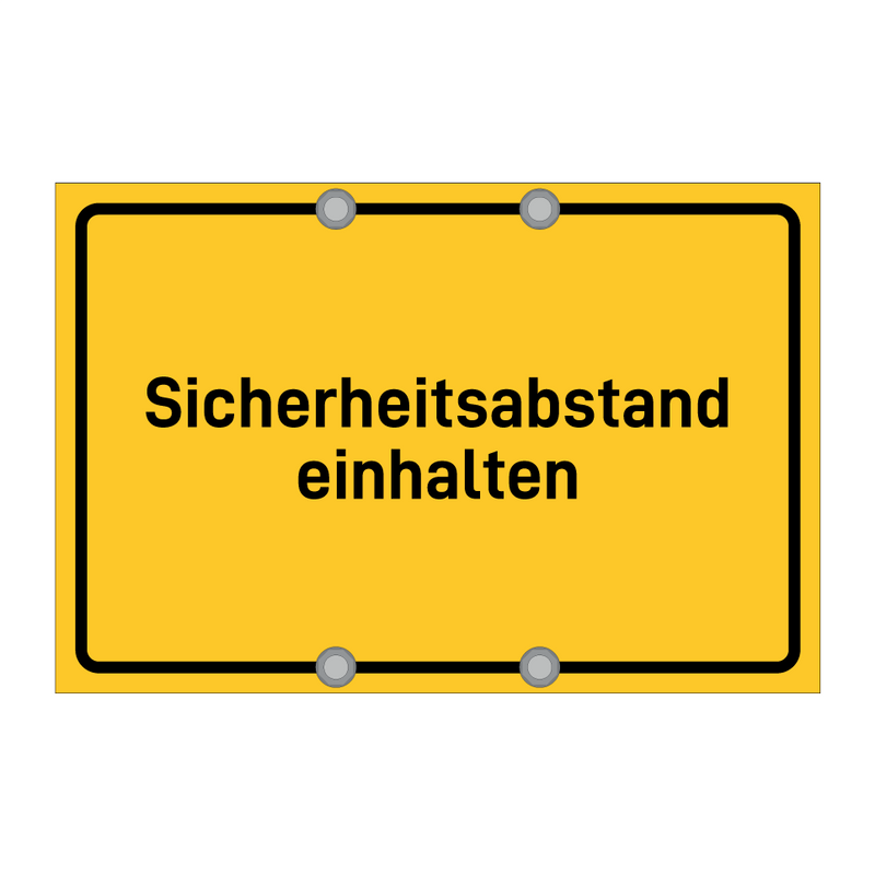 Sicherheitsabstand einhalten