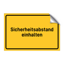 Sicherheitsabstand einhalten