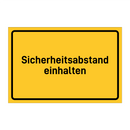 Sicherheitsabstand einhalten