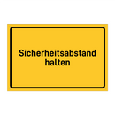 Sicherheitsabstand halten