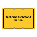 Sicherheitsabstand halten