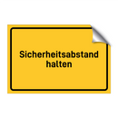 Sicherheitsabstand halten