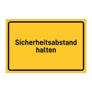 Sicherheitsabstand halten