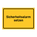Sicherheitsalarm setzen