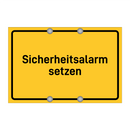 Sicherheitsalarm setzen