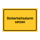 Sicherheitsalarm setzen