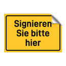 Signieren Sie bitte hier