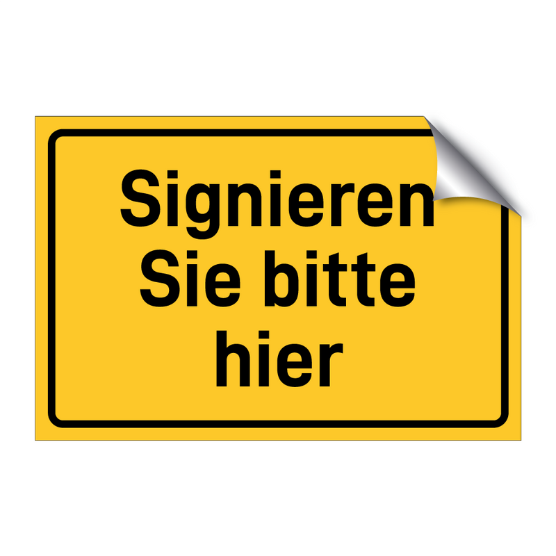 Signieren Sie bitte hier