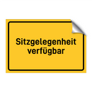 Sitzgelegenheit verfügbar