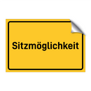 Sitzmöglichkeit
