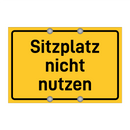 Sitzplatz nicht nutzen