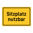 Sitzplatz nutzbar