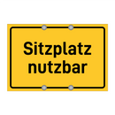 Sitzplatz nutzbar
