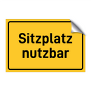 Sitzplatz nutzbar