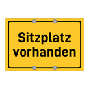 Sitzplatz vorhanden