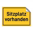 Sitzplatz vorhanden