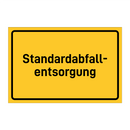 Standardabfall- entsorgung