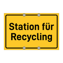 Station für Recycling
