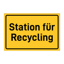 Station für Recycling