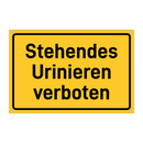 Stehendes Urinieren verboten