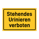 Stehendes Urinieren verboten