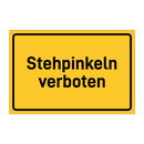Stehpinkeln verboten