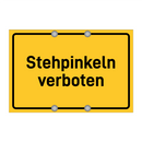 Stehpinkeln verboten