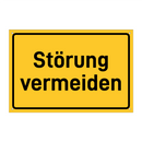 Störung vermeiden