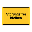 Störungsfrei bleiben