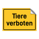 Tiere verboten