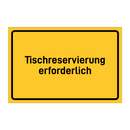 Tischreservierung erforderlich