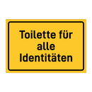 Toilette für alle Identitäten