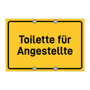Toilette für Angestellte