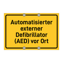 Automatisierter externer Defibrillator (AED) vor Ort