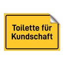 Toilette für Kundschaft