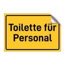 Toilette für Personal