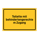 Toilette mit behindertengerechtem Zugang
