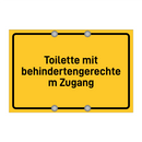 Toilette mit behindertengerechtem Zugang