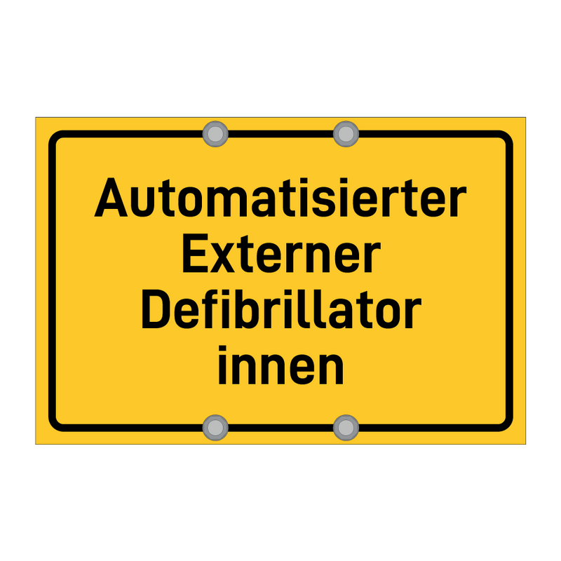 Automatisierter Externer Defibrillator innen & Automatisierter Externer Defibrillator innen