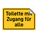 Toilette mit Zugang für alle